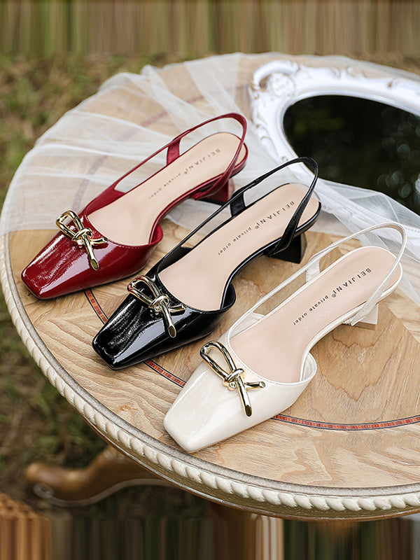 Sandales à bout carré et à empiècements, chaussures à brides