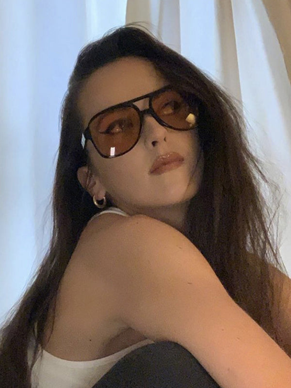 Lunettes de soleil géométriques anti-UV