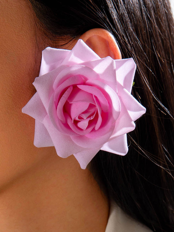 Boucles d'oreilles pendantes en forme de fleur