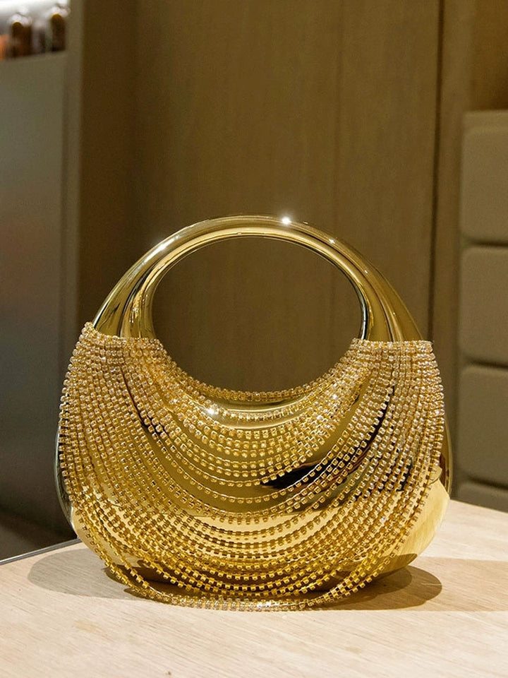 Sac à pompons, couleur unie