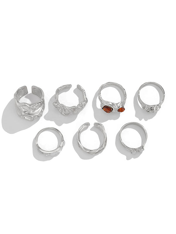 Bague géométrique à strass