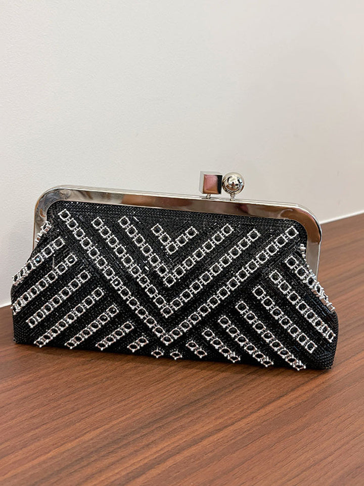 Sac à main géométrique couleur unie