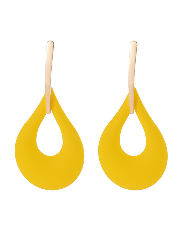 Boucles d'oreilles pendantes géométriques ajourées