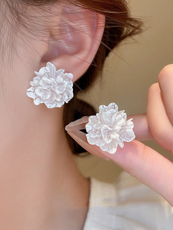 Boucles d'oreilles en forme de fleur