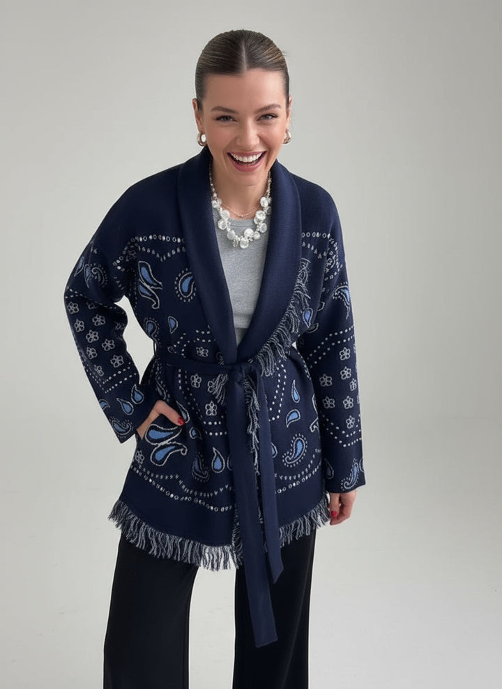 Sarah | Pull en Tricot pour Femmes avec Motif Paisley