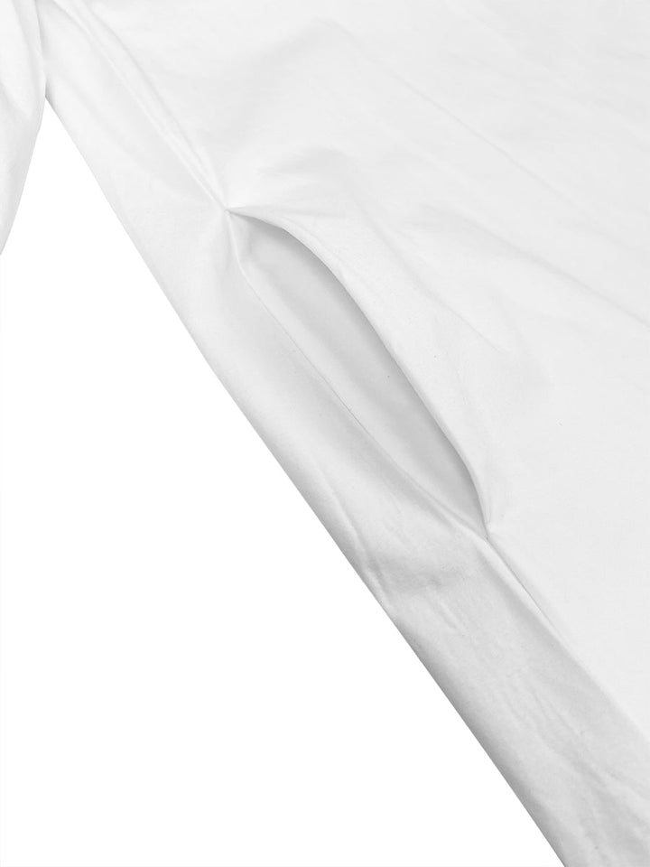Robe courte ample à manches mi-longues, à poches, à fleurs en 3D, à épaules dénudées, couleur unie