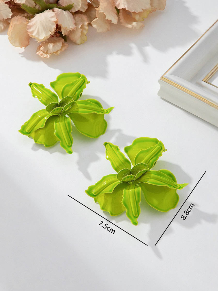 Boucles d'oreilles en forme de fleur