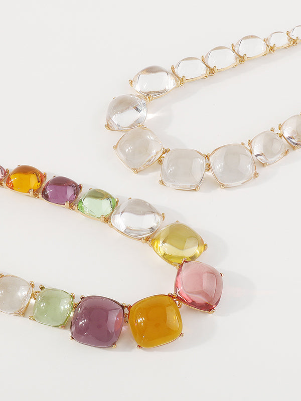 Collier géométrique délicat