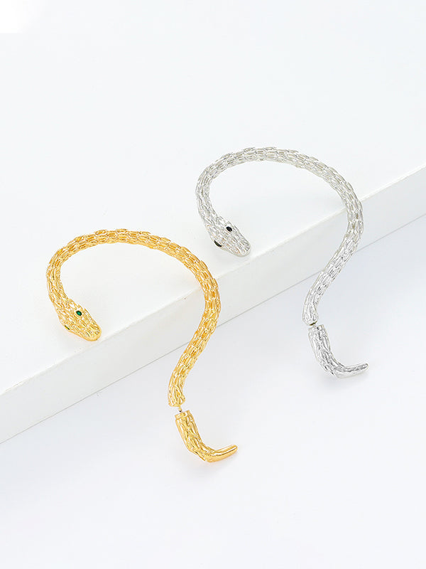 Boucles d'oreilles contour d'oreille en forme de serpent