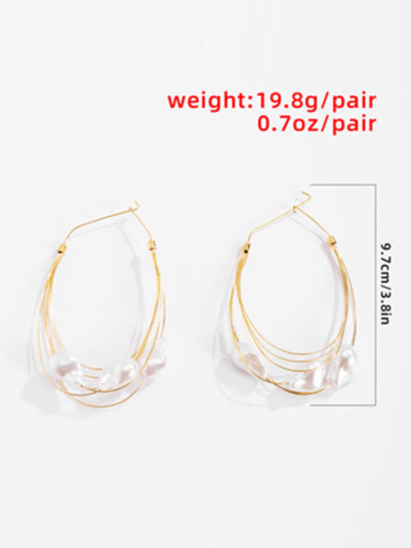 Boucle d'oreille en perles à pampilles Normcore