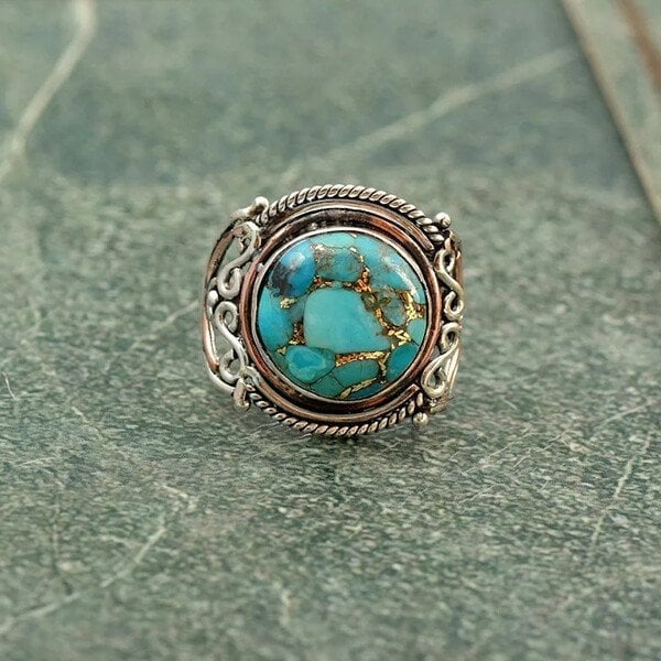 Bague Boho-Turquoise