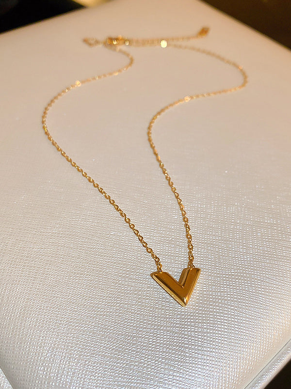 Collier géométrique couleur unie