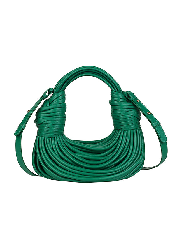 Sac à pompons, couleur unie