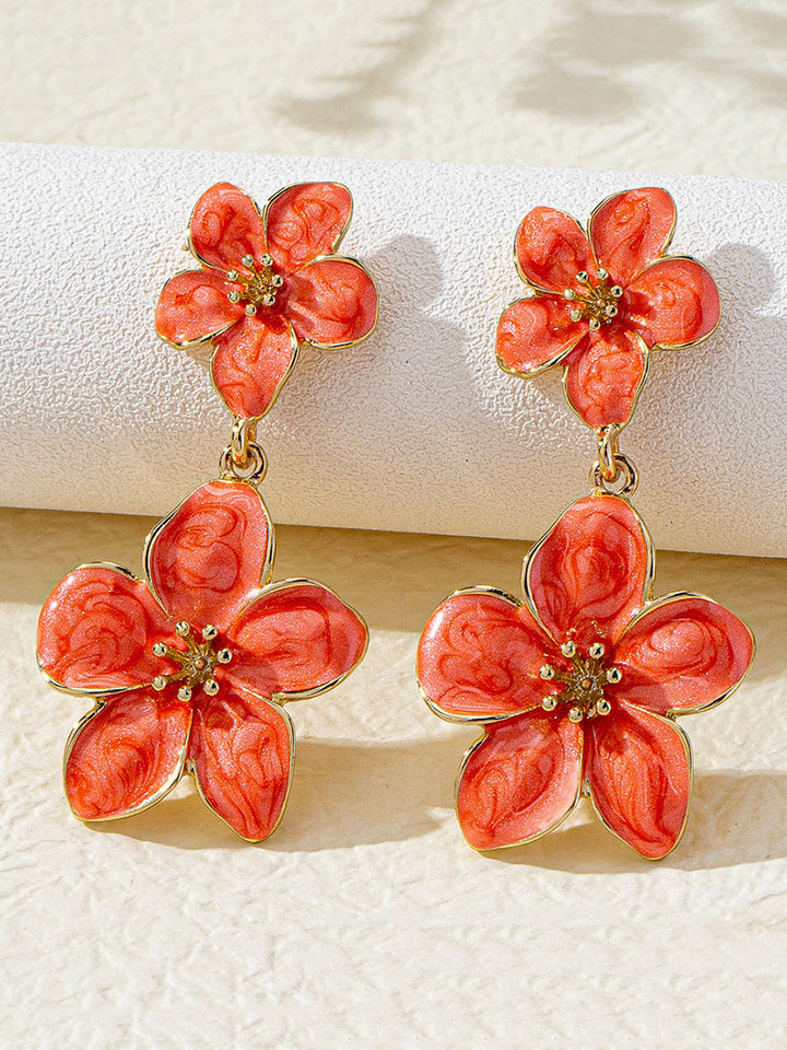 Boucles d'oreilles en forme de fleur