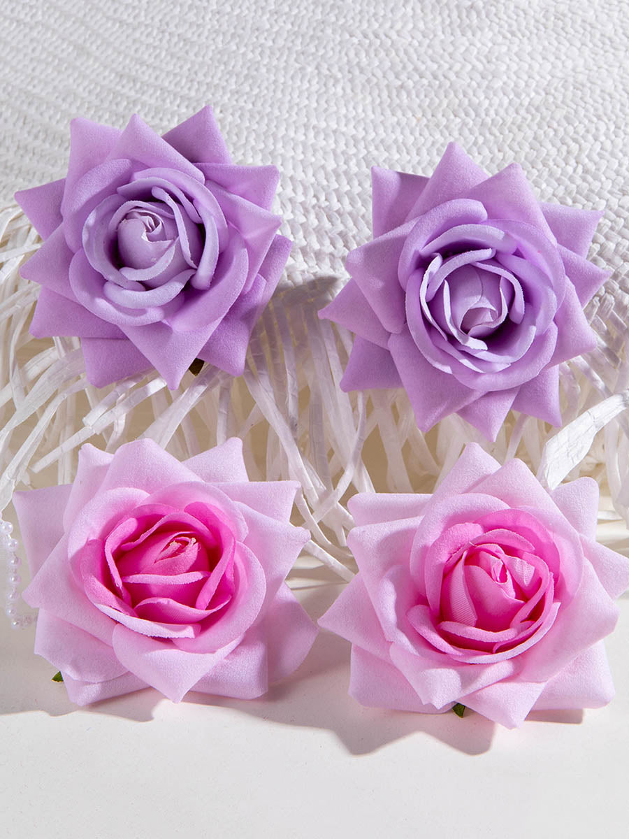 Boucles d'oreilles pendantes en forme de fleur