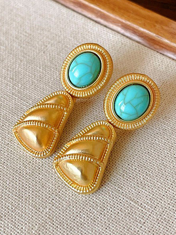 Boucles d'oreilles pendantes géométriques
