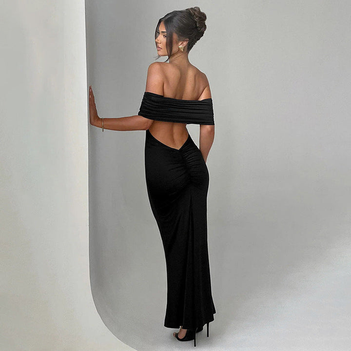 Charlene - Robe maxi rouge près du corps