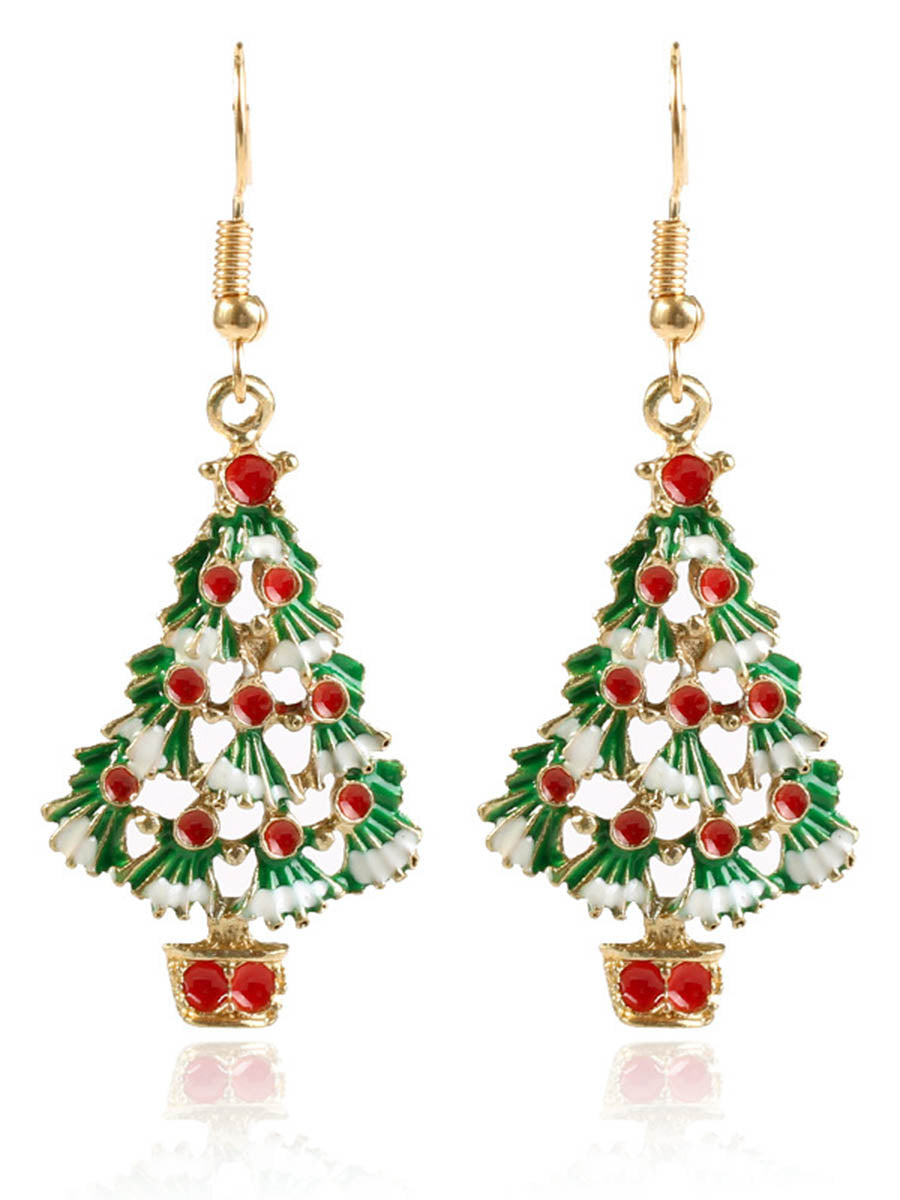 Parure collier et boucles d'oreilles géométrique