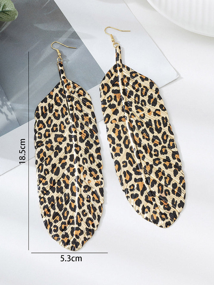 Boucles d'oreilles en forme de feuilles