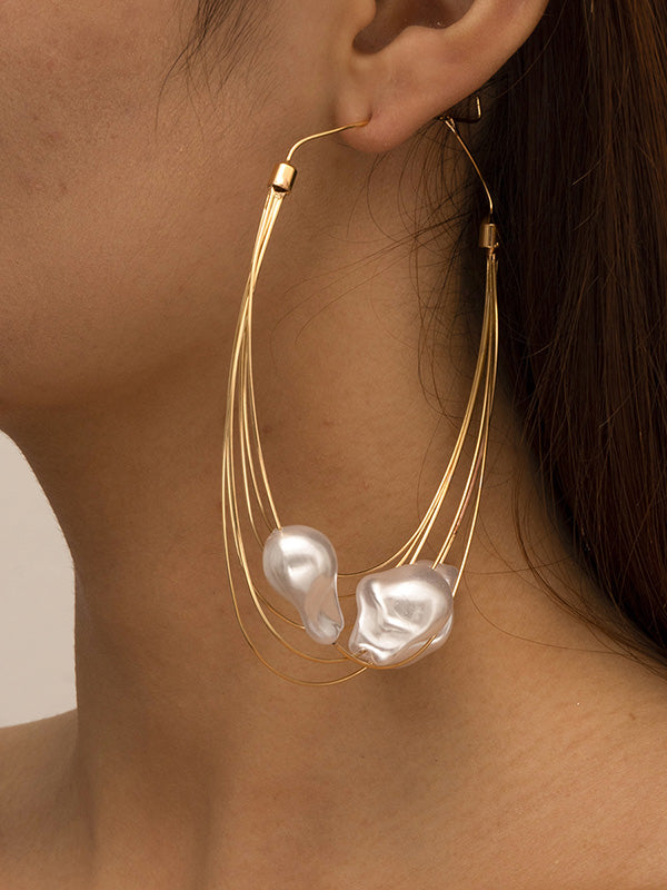 Boucle d'oreille en perles à pampilles Normcore