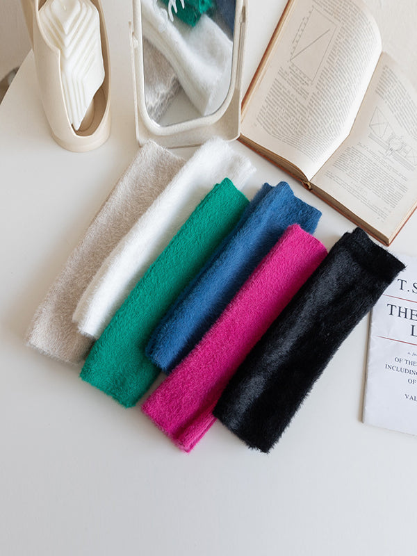 Accessoires de manchettes décontractés de couleur unie