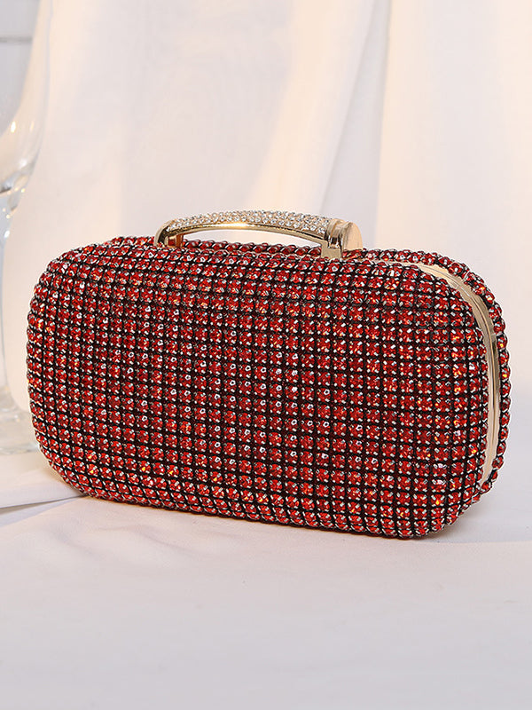 Sac à main à chaîne, à strass