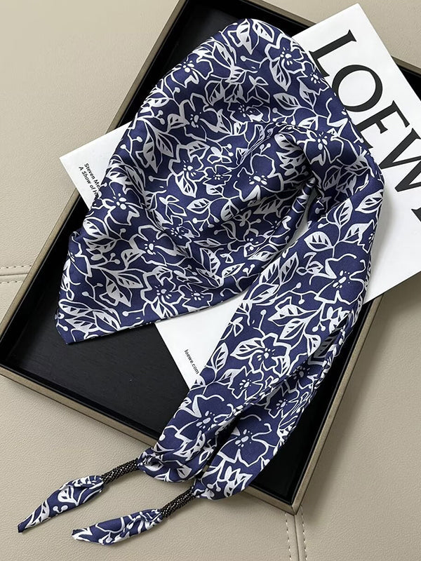 Foulards imprimés floraux