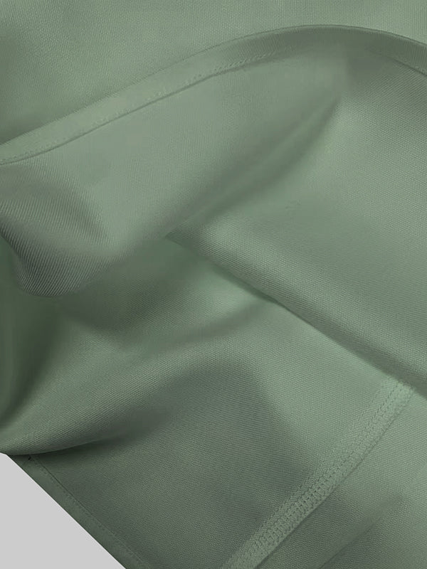 Combinaison ample taille haute, à poches, à fermeture éclair, à col en V, couleur unie