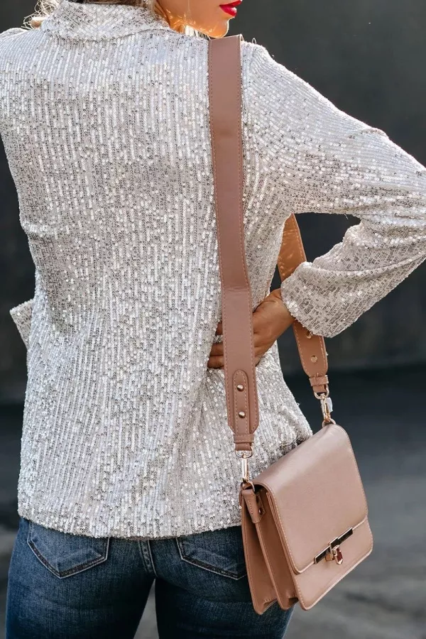 Blazer Brillant Léger pour Femmes | Élégant