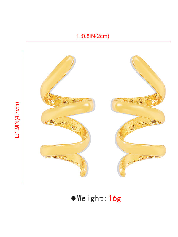 Boucles d'oreilles pendantes géométriques couleur unie