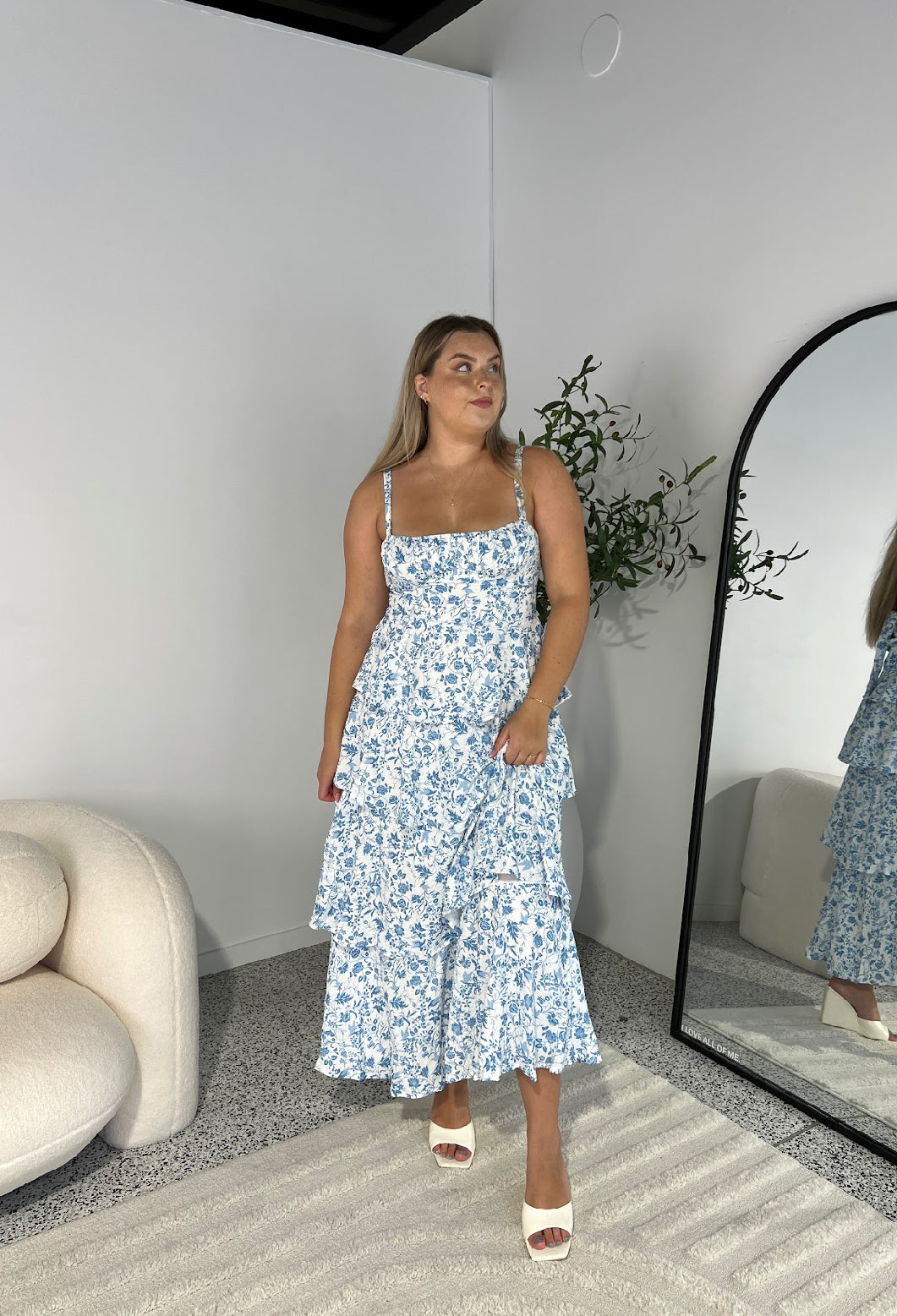 MATILDA | ROBE MAXI AVEC VOLANTS