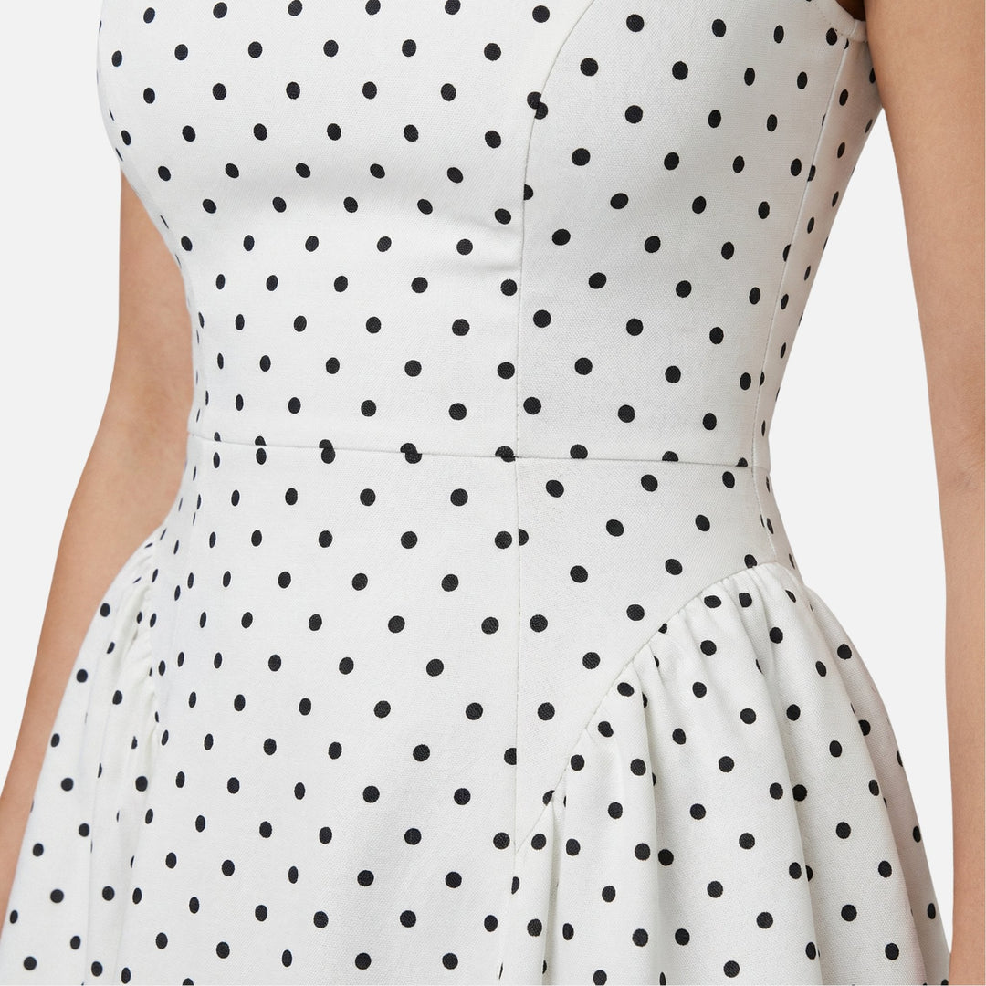 Ida | Robe Midi A-Ligne à Pois – A-Ligne Polka Dot Midi