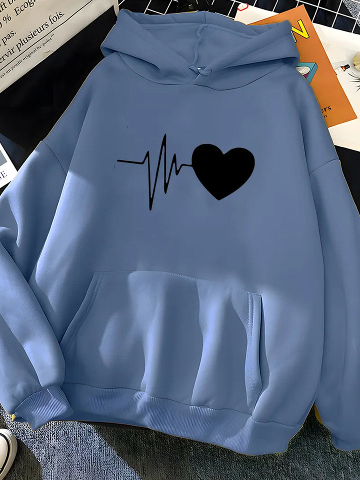 Sweat à capuche pour femmes avec poche kangourou