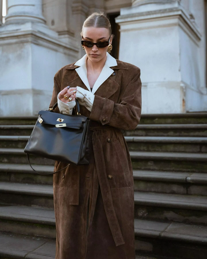 Bozena | Manteau Long pour Femme au Design Faux Intemporel