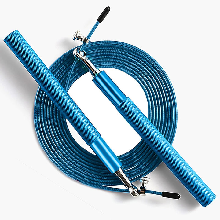 AeroSpin 360 Corde à sauter – Corde en acier ajustable avec poignée en aluminium
