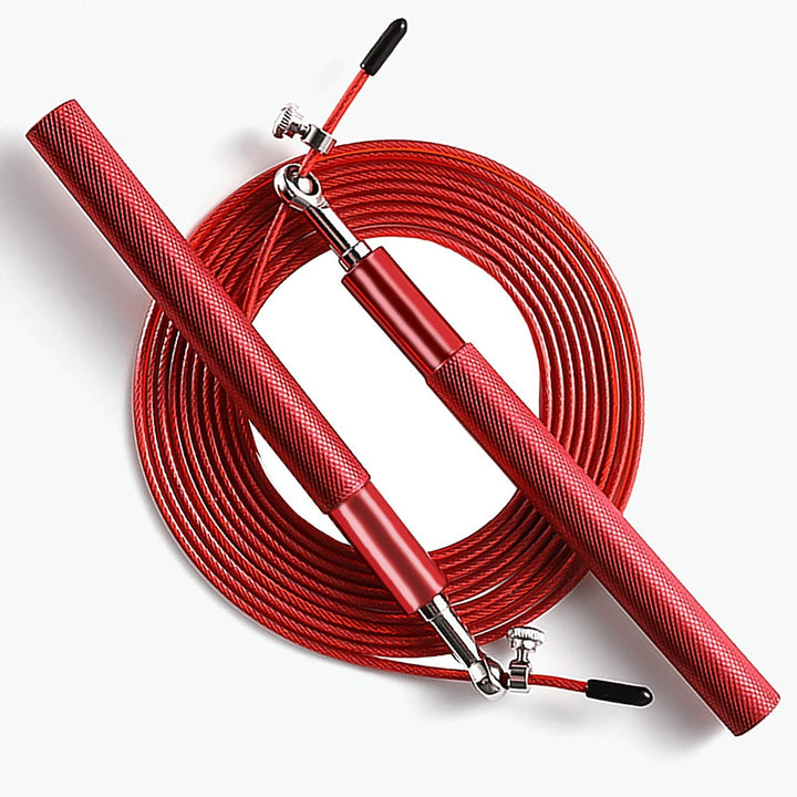 AeroSpin 360 Corde à sauter – Corde en acier ajustable avec poignée en aluminium