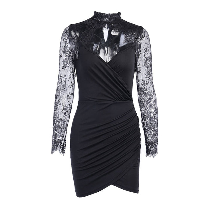Andrea | Robe mini intemporelle avec détails en dentelle