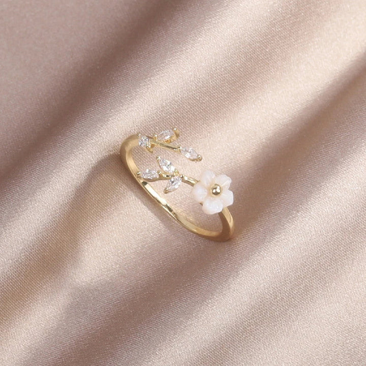 Bague réglable Wildflower en or