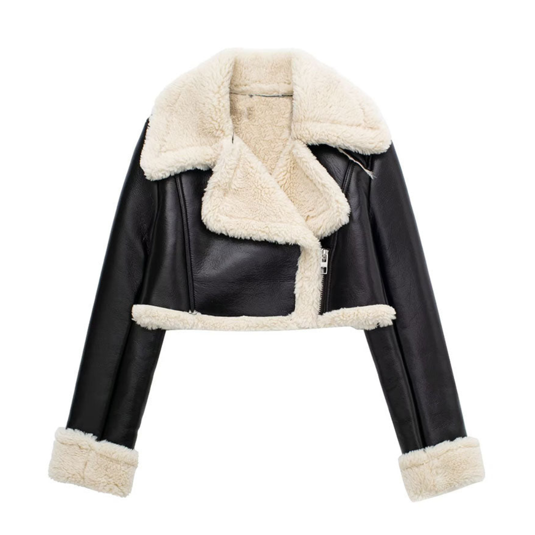 Anna | Veste en simili cuir élégante pour femmes hiver