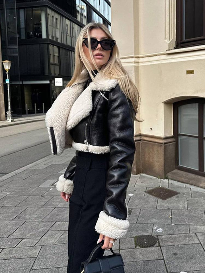 Anna | Veste en simili cuir élégante pour femmes hiver