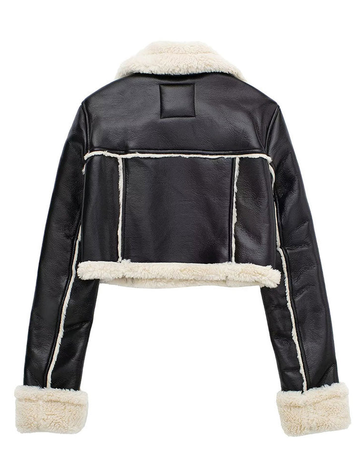 Anna | Veste en simili cuir élégante pour femmes hiver