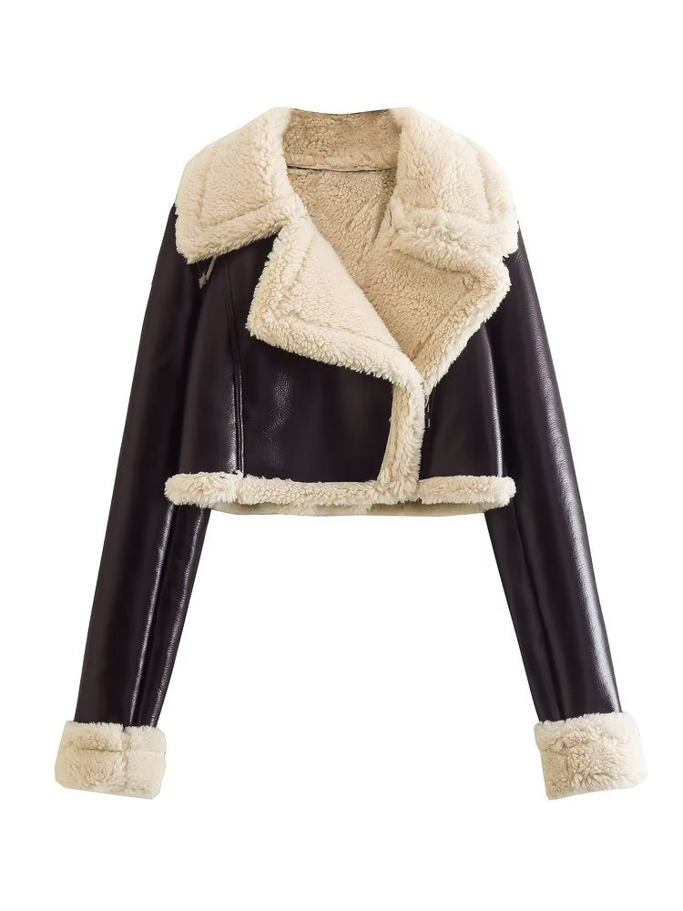 Anna | Veste en simili cuir élégante pour femmes hiver