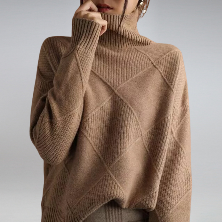 Miriam | Pull à col roulé en tricot pour femmes