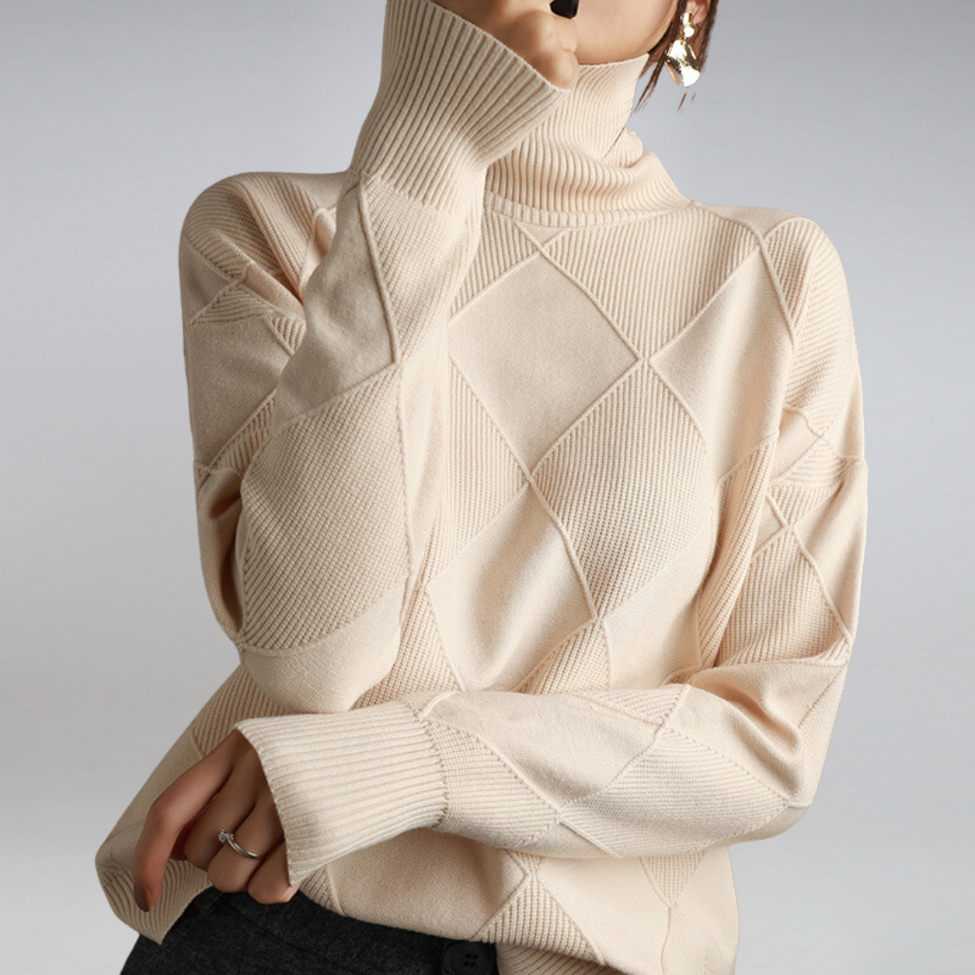 Miriam | Pull à col roulé en tricot pour femmes