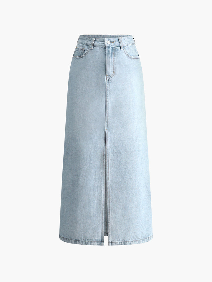 Jupe en Jean Taille Haute pour Femmes