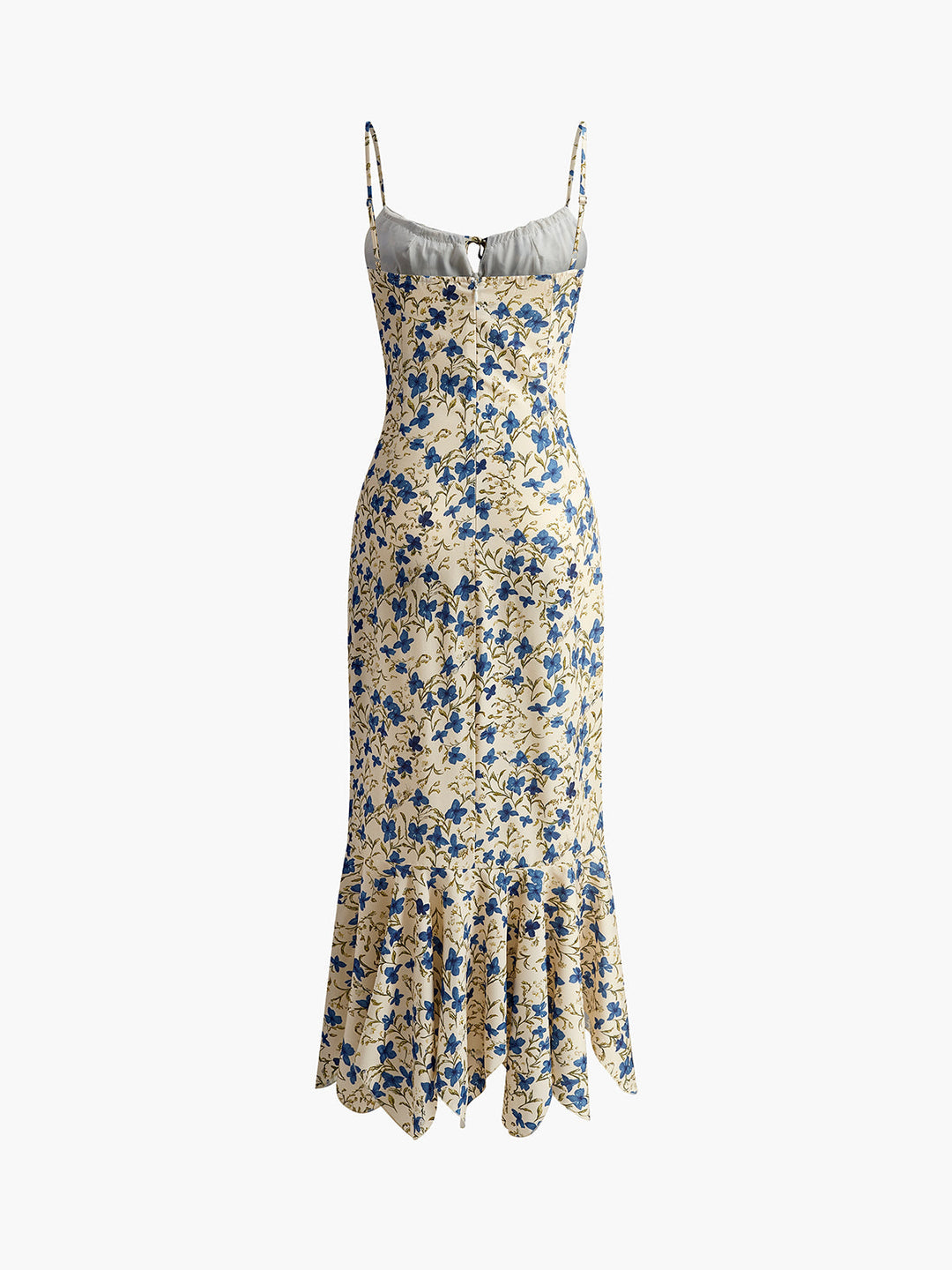 Adriana - Robe maxi femme avec imprimé floral et détail à nouer