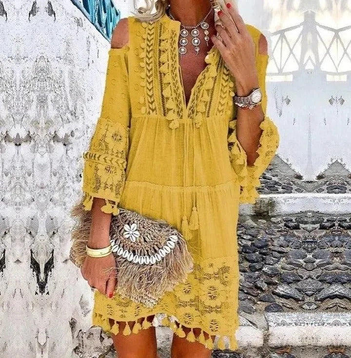 Bella | Robe Mini en Style Boho
