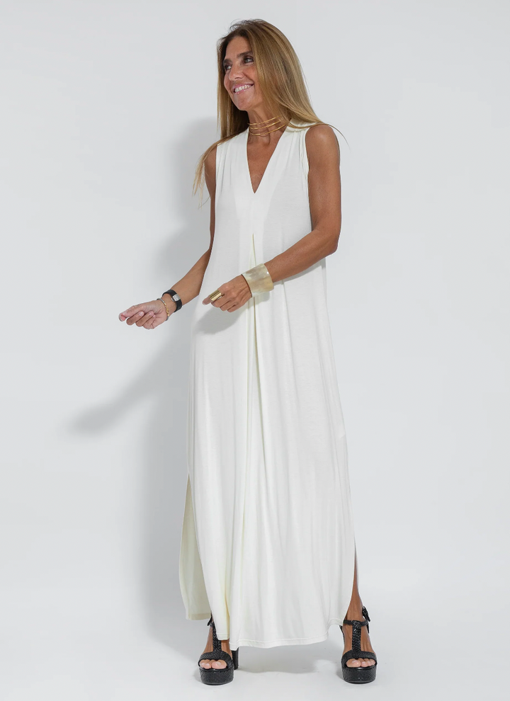 Kendall - Robe maxi unie pour l'été