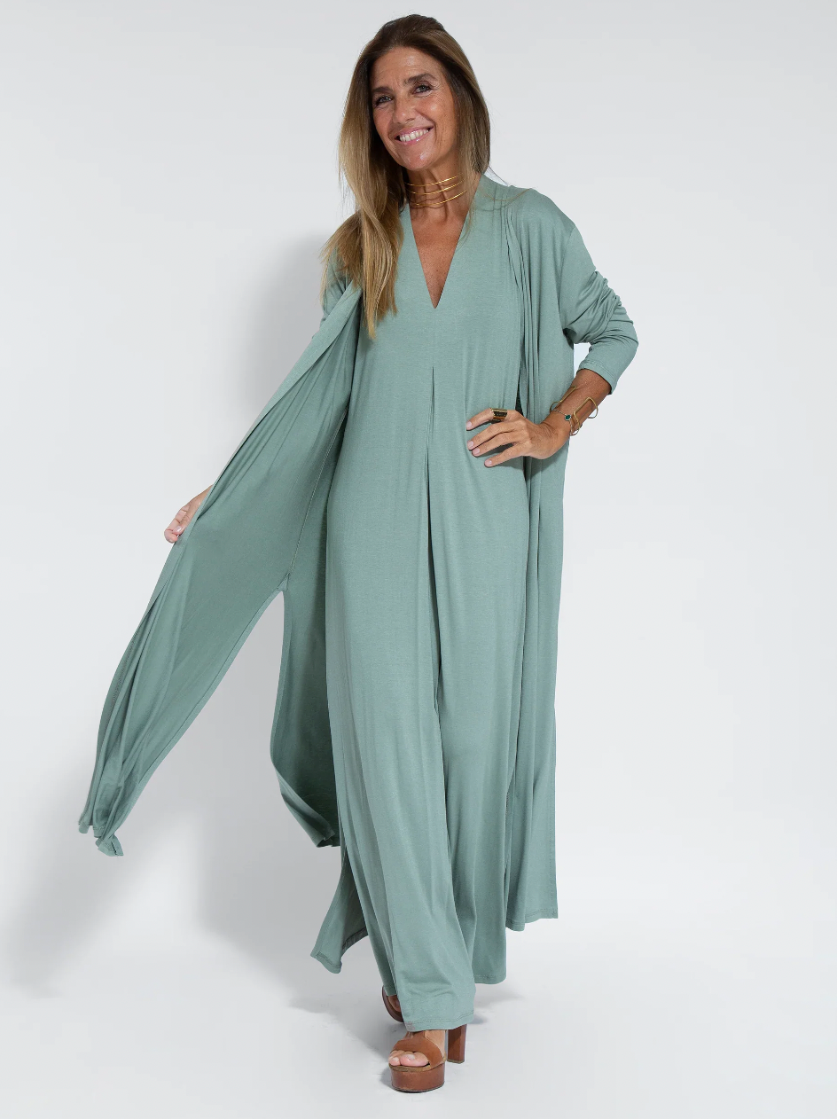 Kendall - Robe maxi unie pour l'été