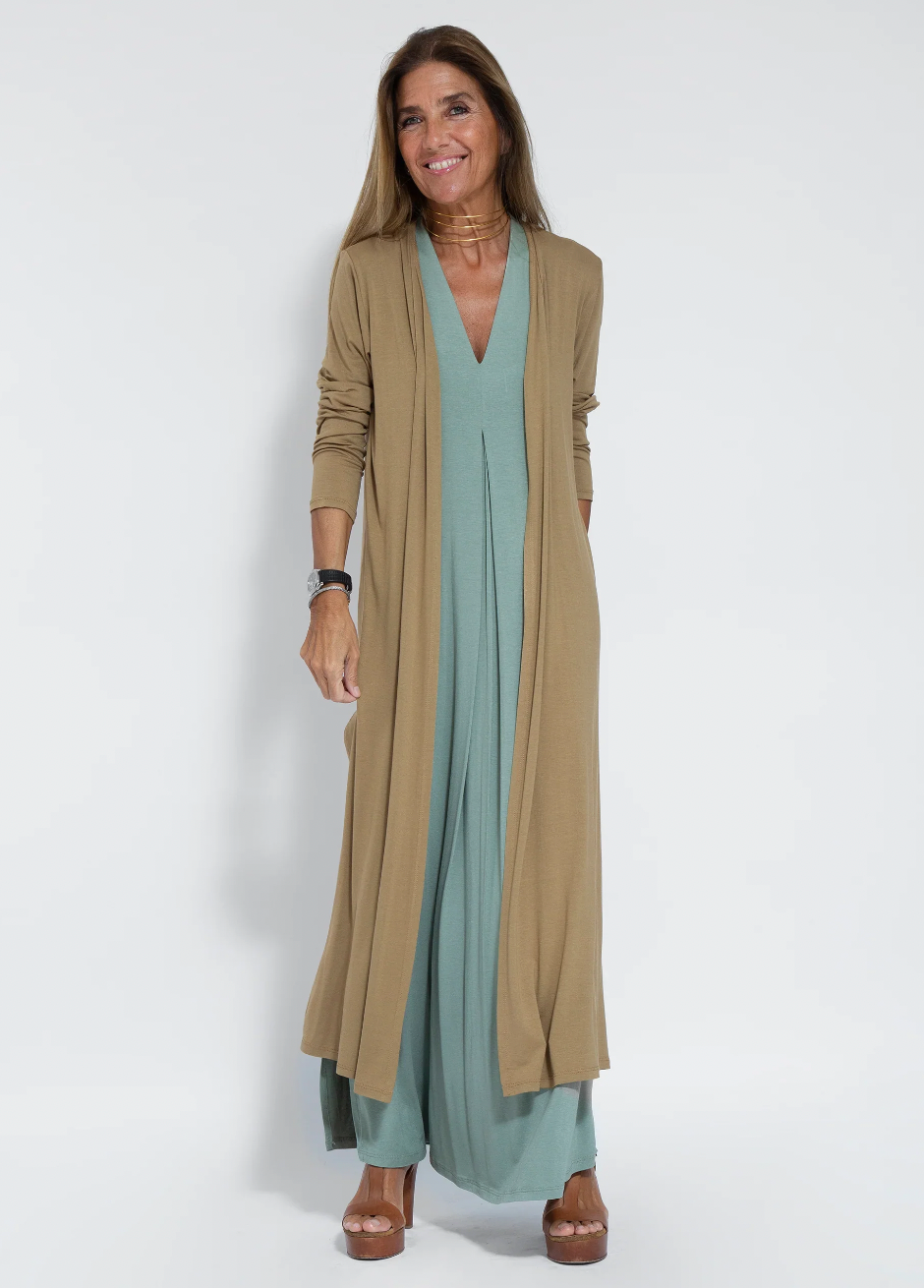 Kendall - Robe maxi unie pour l'été